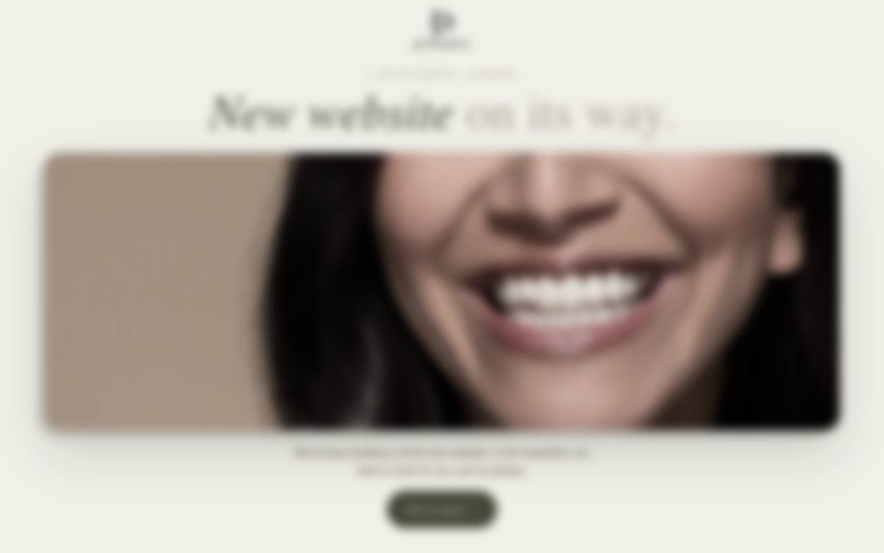 Old dental website, blurred