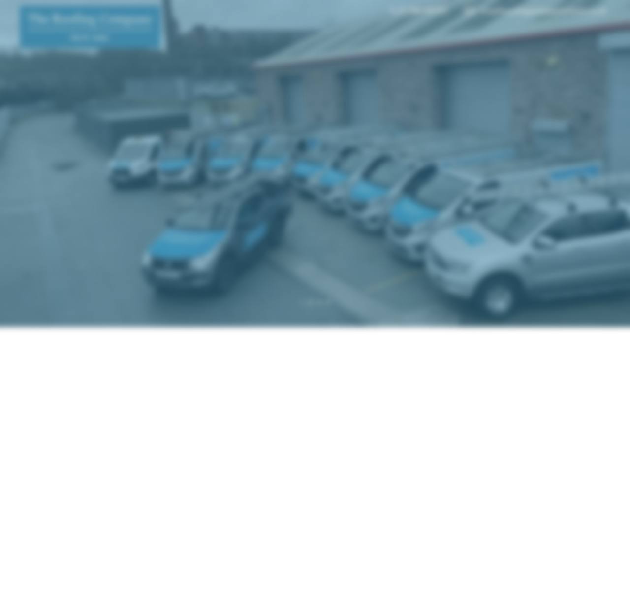 Old roofing website, blurred